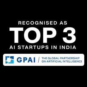 Ranked Top 3 AI Startup by MeitY